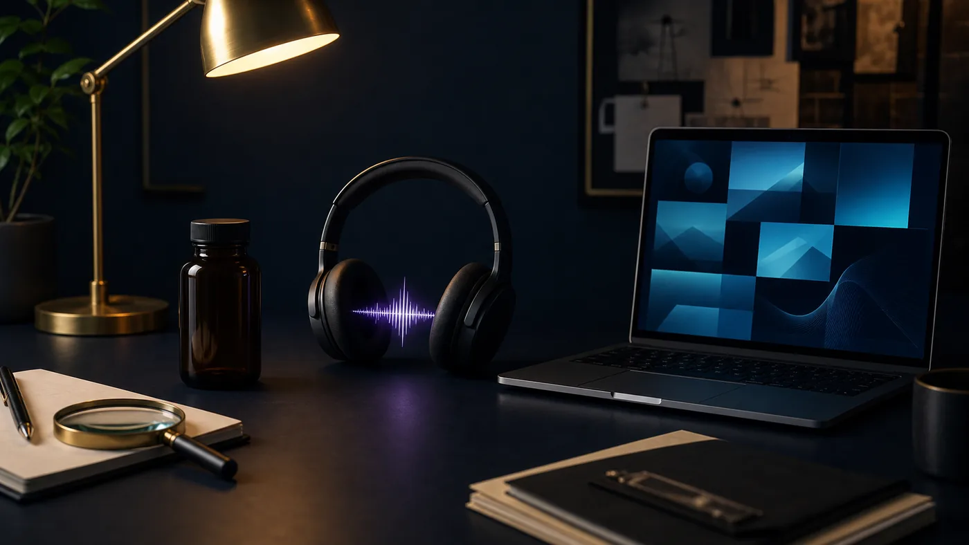Independent buyer research desk representing wellness, audio, and digital opportunity guide categories